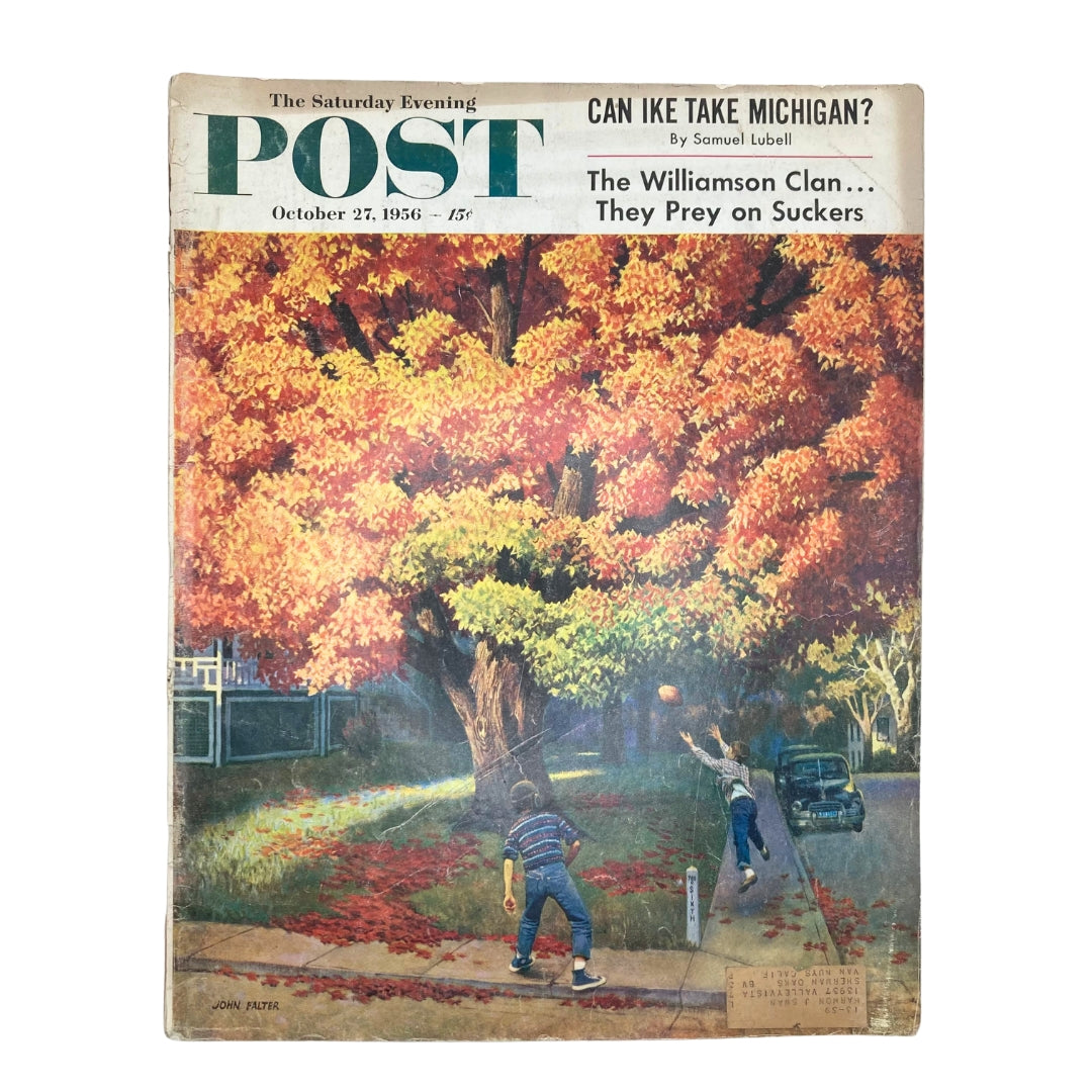 Saturday Evening Post Magazine October 27 1956 Poets Bicker - John Falter