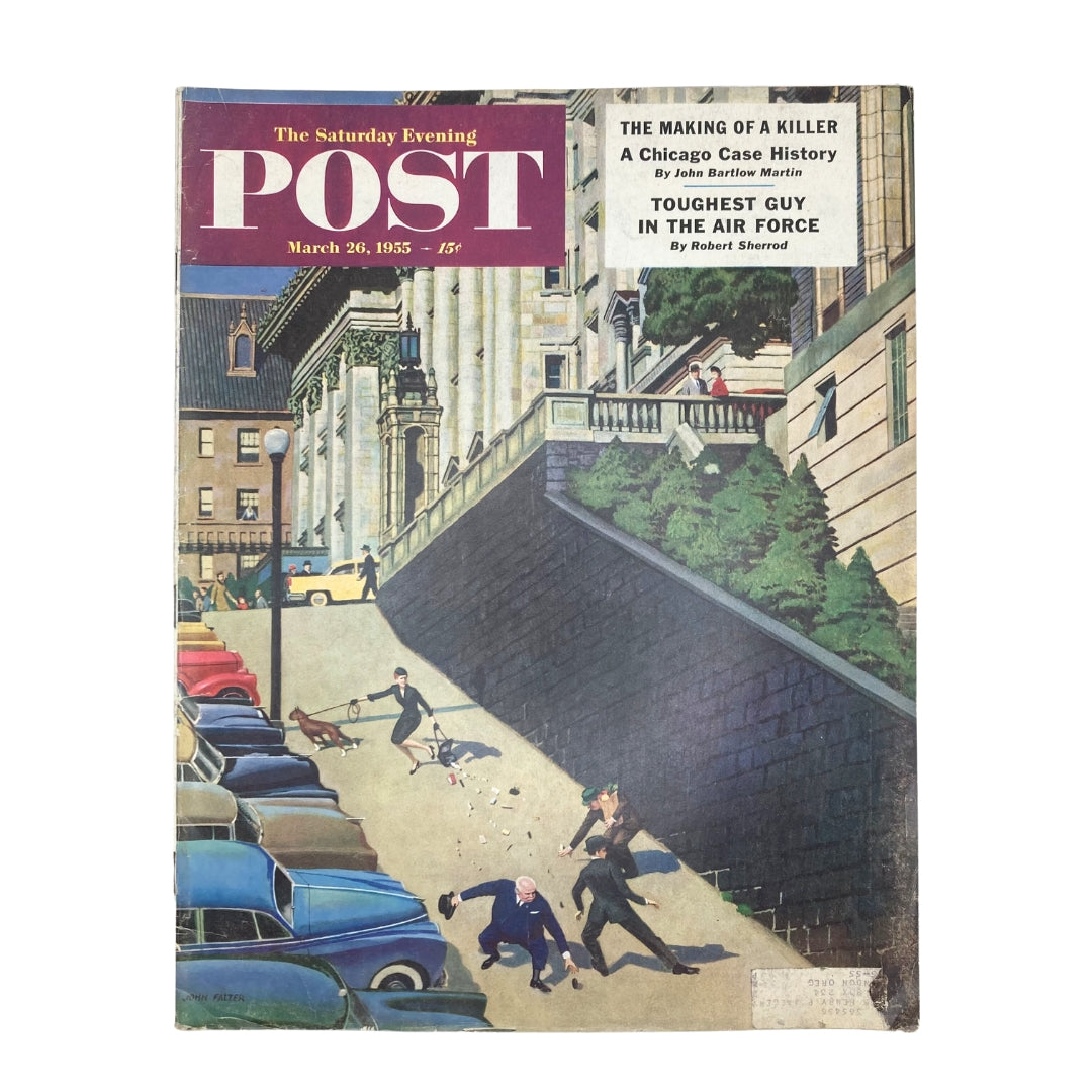 Saturday Evening Post Magazine March 26 1955 Mrs. Scattergood - John Falter