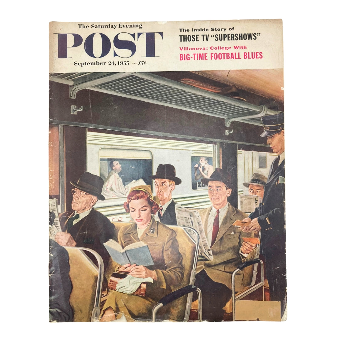 Saturday Evening Post Magazine September 24 1955 The Commuters - George Hughes