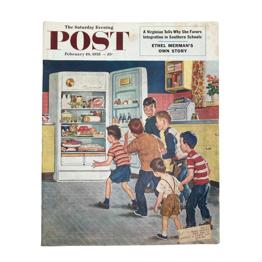 Saturday Evening Post Magazine February 19 1955 Teeny Taste - Amos Sewell