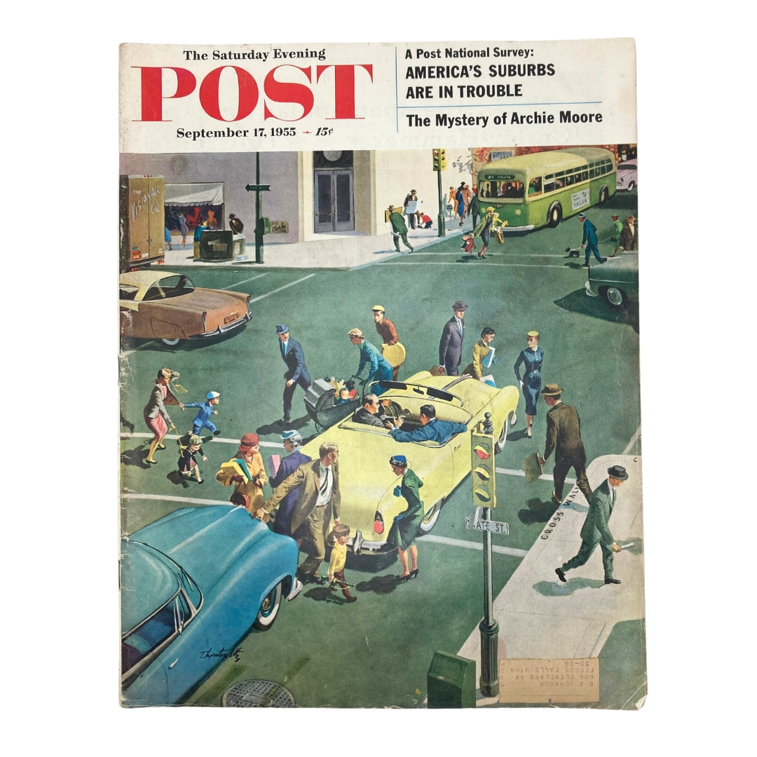 RES* Saturday Evening Post Magazine September 17 1955 Pedestrians - Thornton Utz