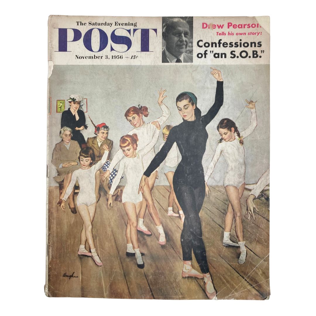 Saturday Evening Post Magazine November 3 1956 Ballet - Hughes GD Interior