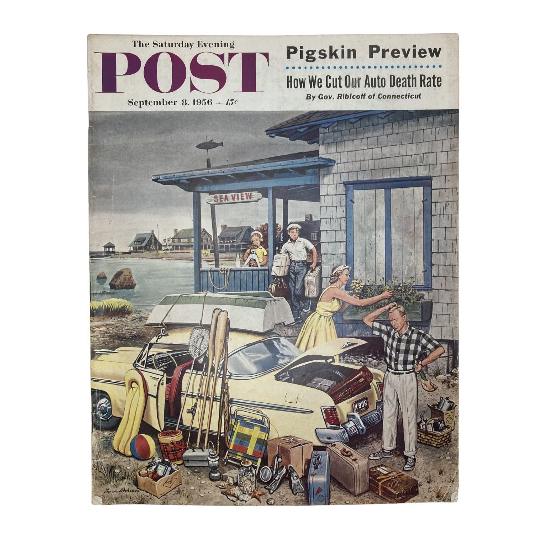 Saturday Evening Post Magazine FpricRoad Map - Dohanos No Label