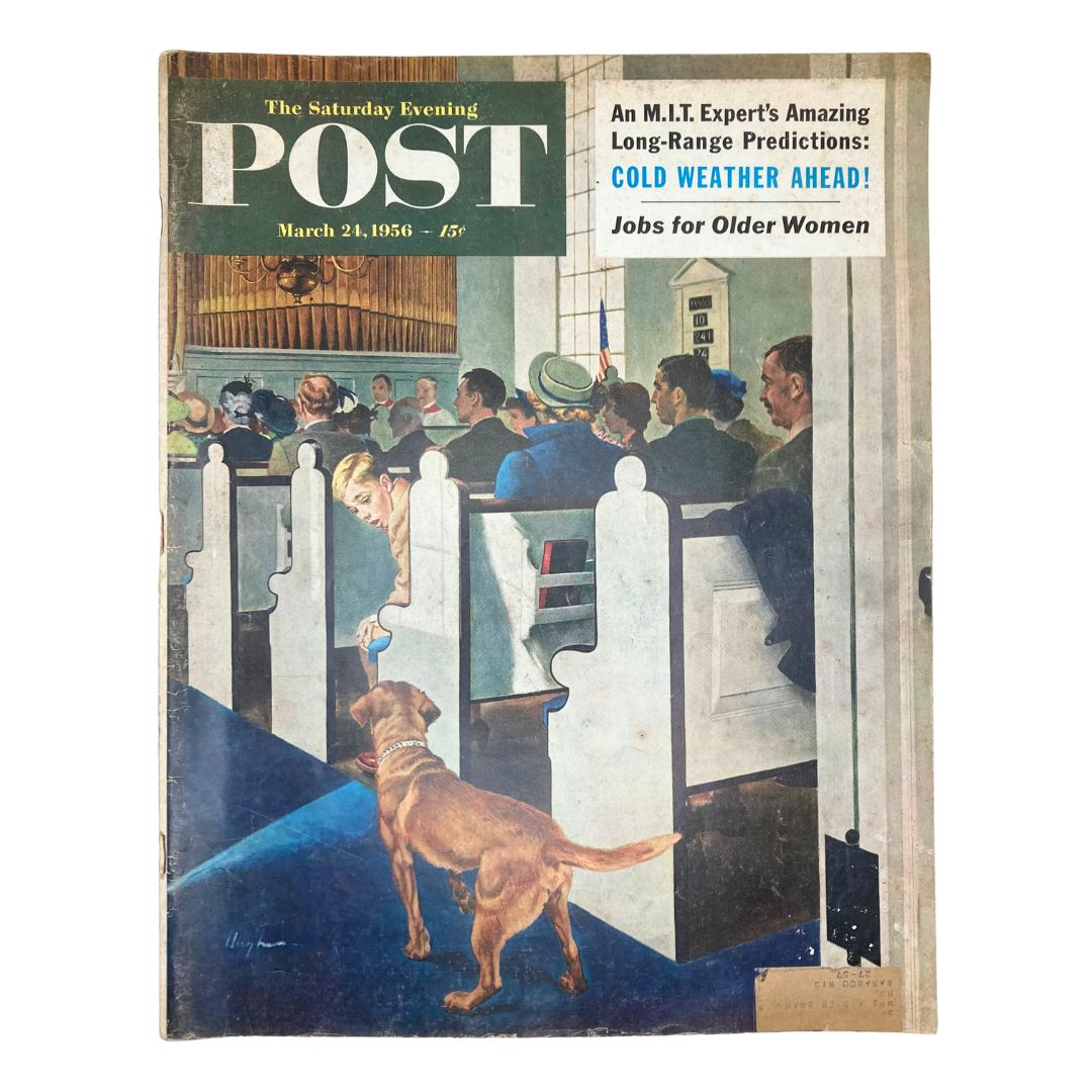 Saturday Evening Post Magazine March 24 1956 Dog Named Towser - George Hughes