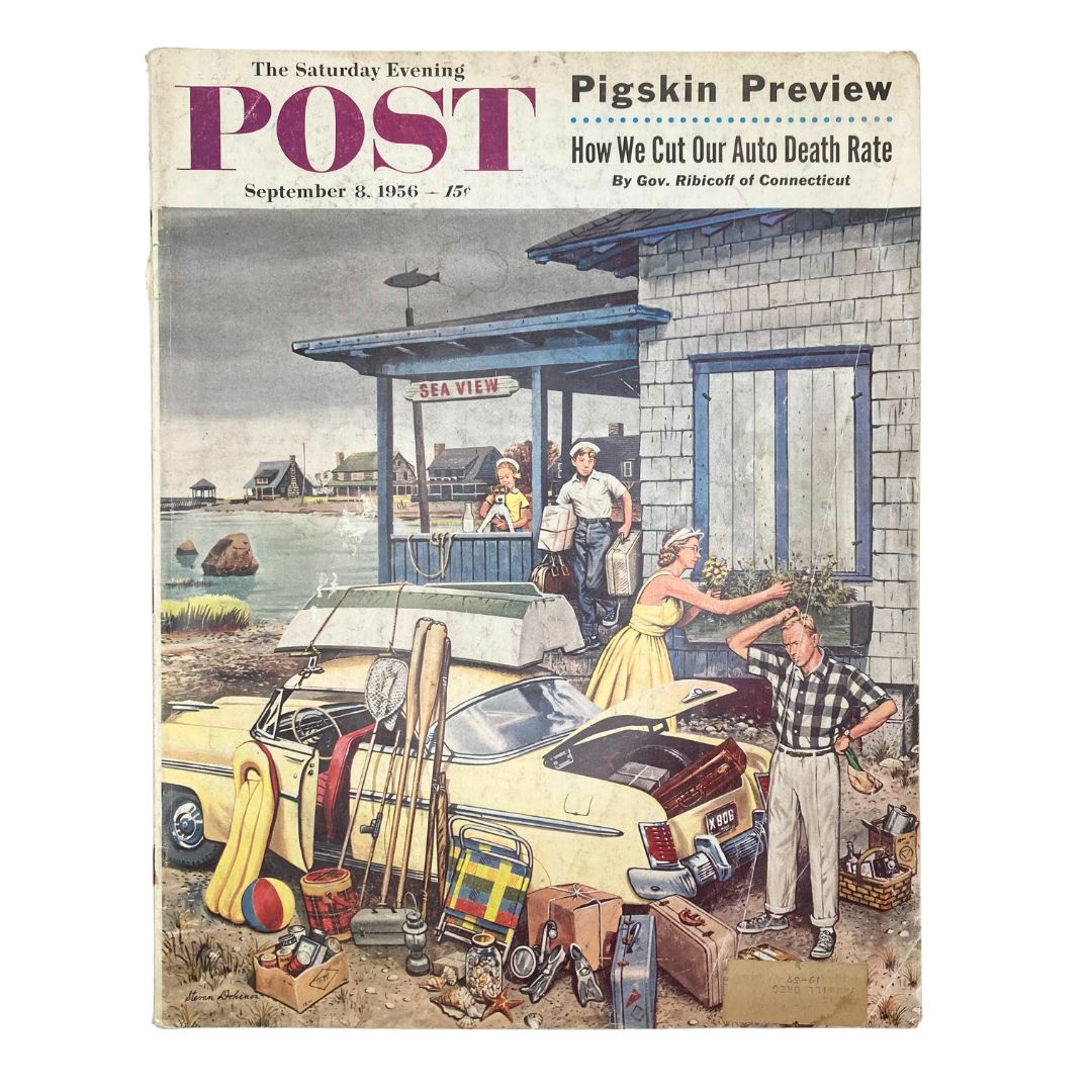 Saturday Evening Post Magazine September 8 1956 A Vacation - Steve Dohanos