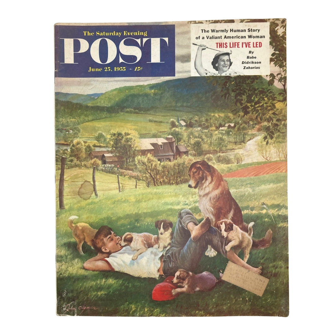 Saturday Evening Post Magazine June 25 1955 Barefoot Boy - John Clymer