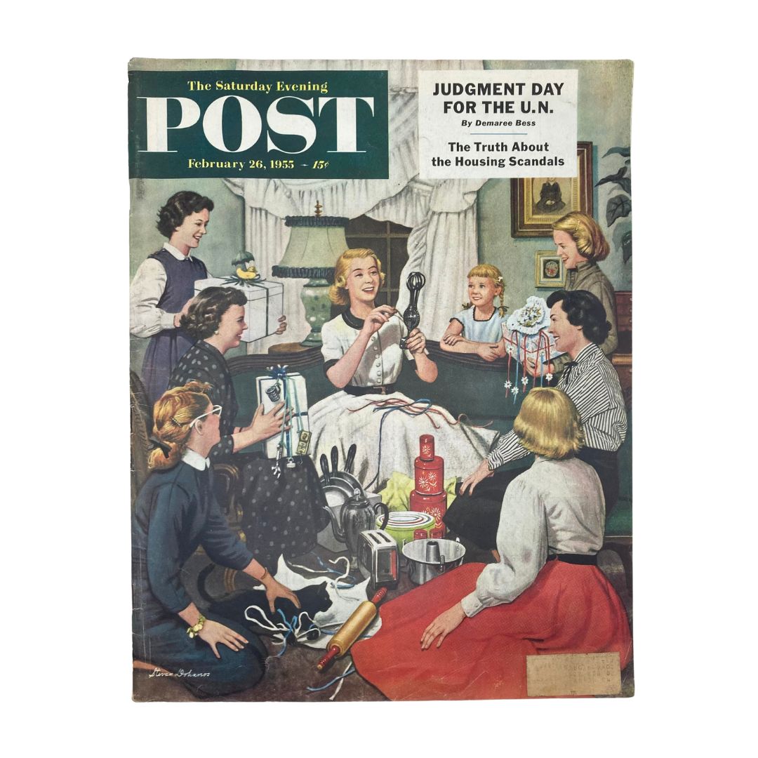 Saturday Evening Post Magazine February 26 1955 Love is Blind - Stevan Dohanos