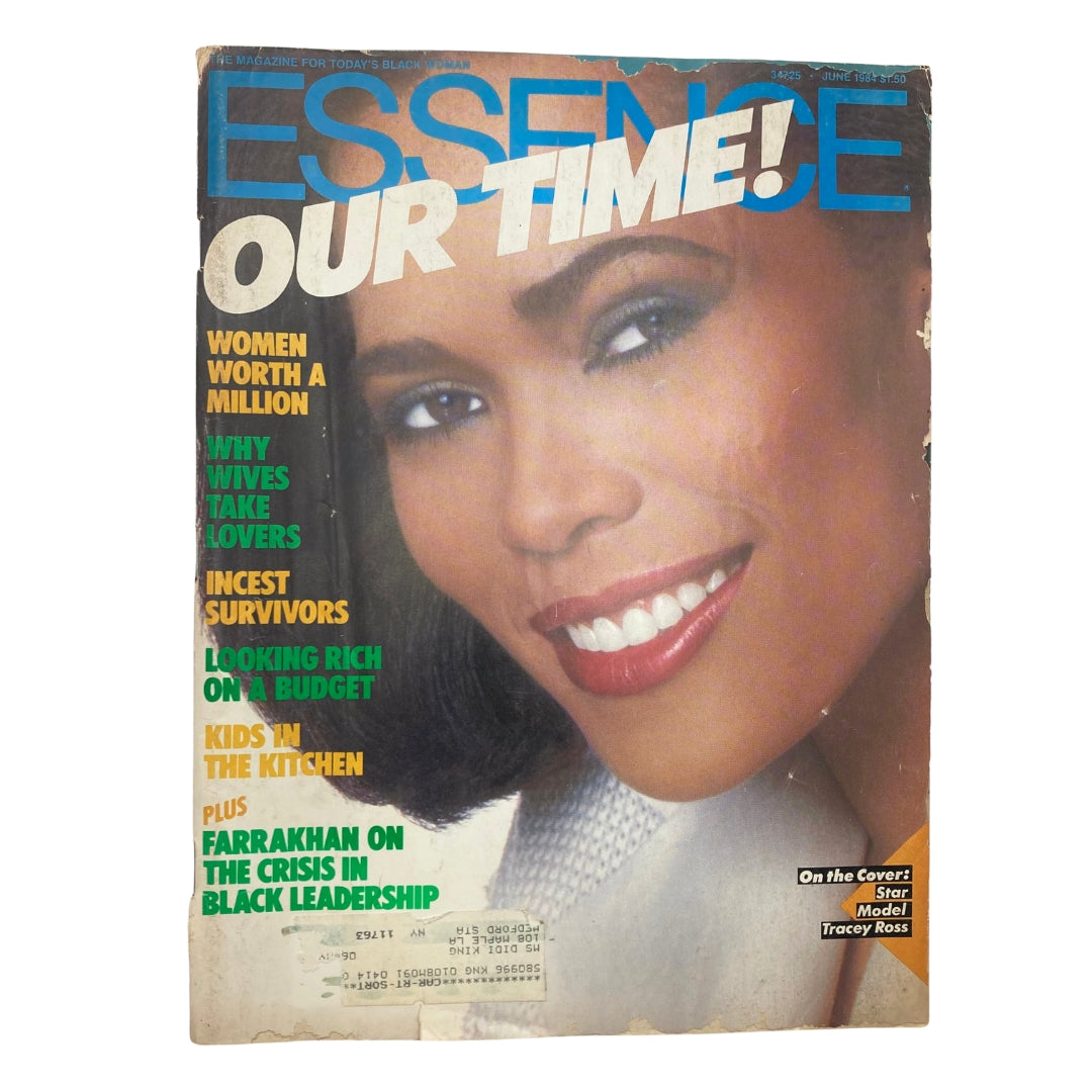 VTG Essence Magazine June 1984 Vol 15 No. 2 Model-Actress Tracey Ross Cover