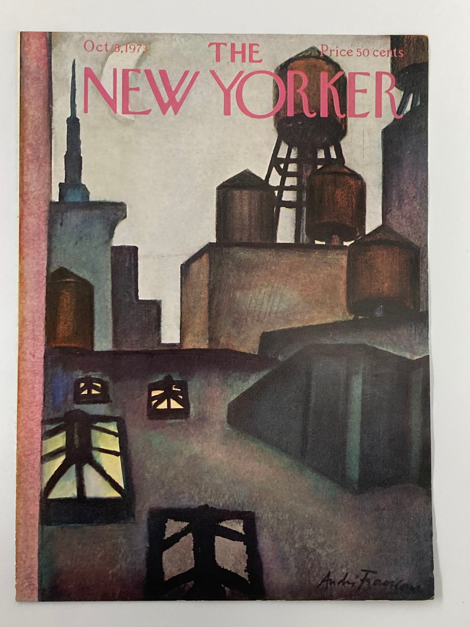 COVER ONLY The New Yorker October 8 1973 Sunroof by Andrei Francois No Label