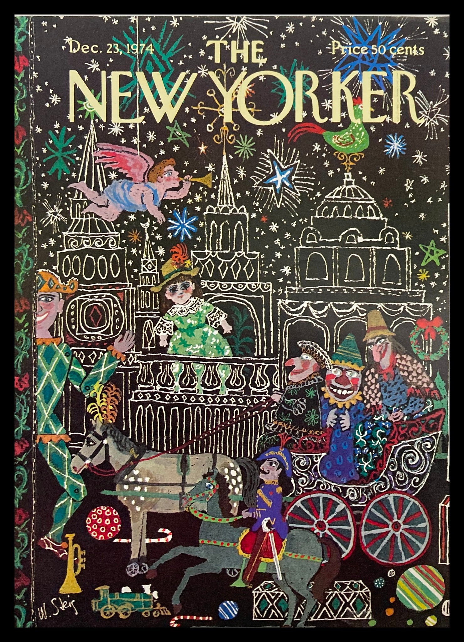 COVER ONLY The New Yorker December 23 1974 Russian Doll by Will Steig No Label