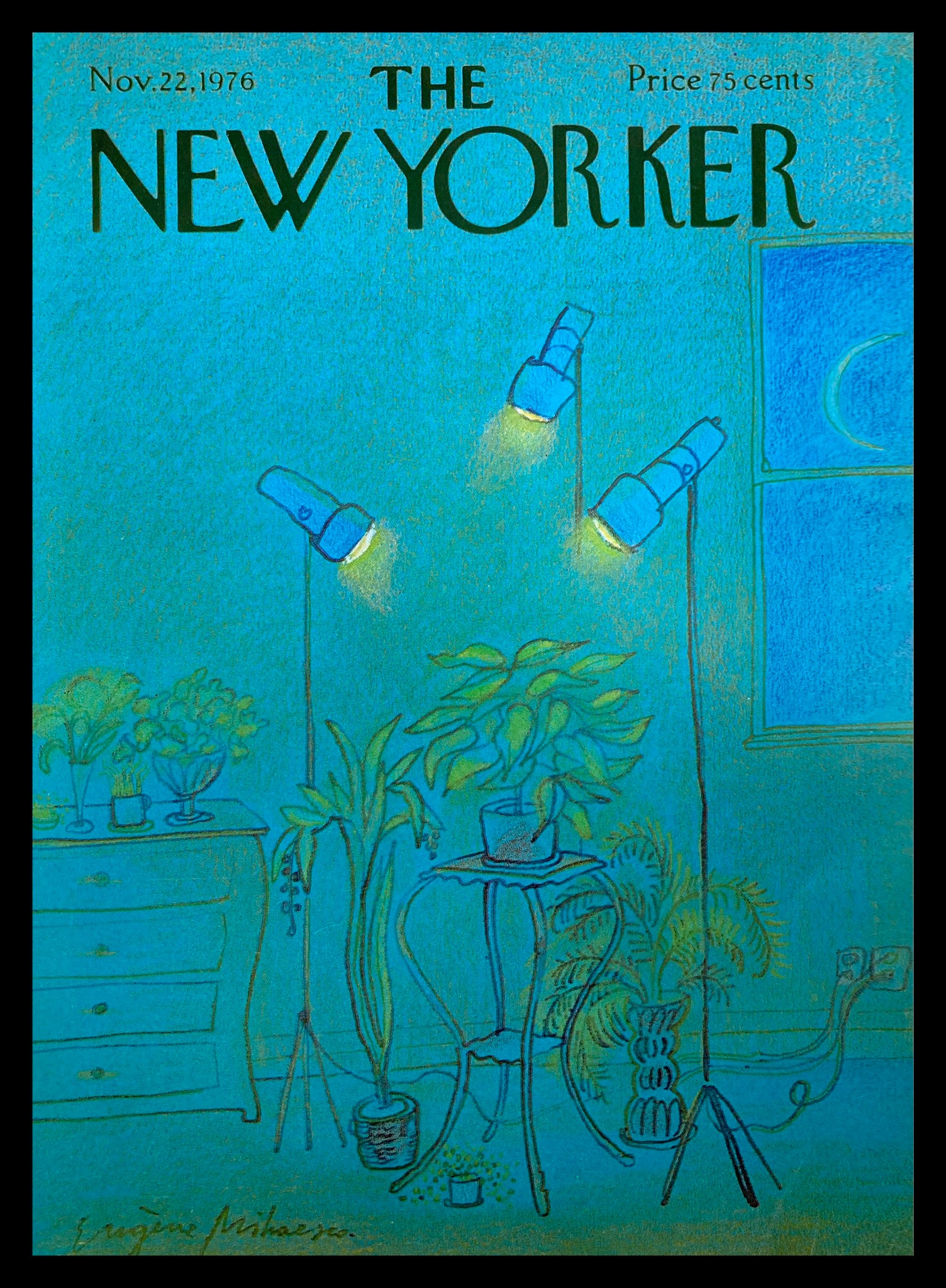 COVER ONLY The New Yorker November 22 1976 Spot Light by E. Mihaesco No Label