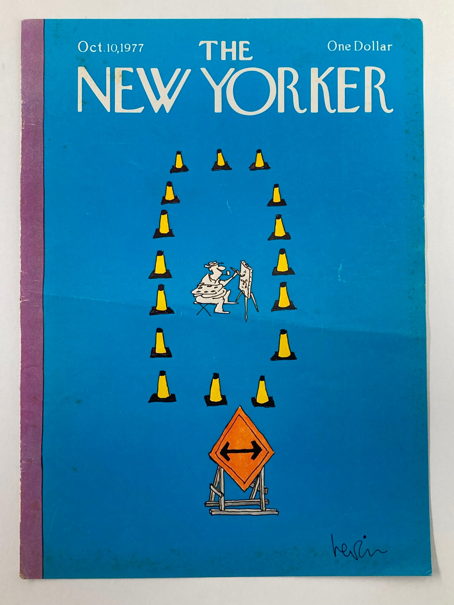 COVER ONLY The New Yorker October 10 1977 Dead End by Heidi Goennel No Label