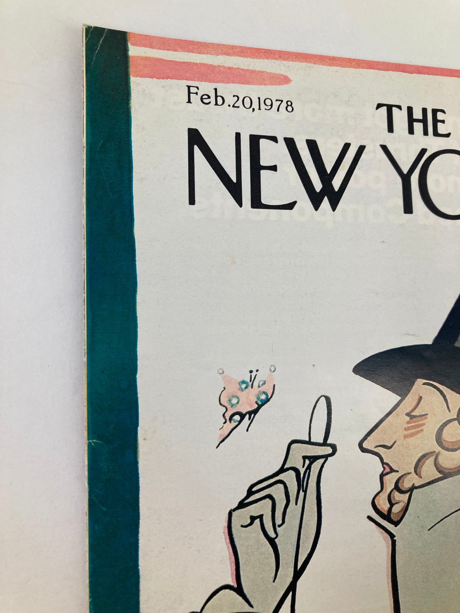 COVER ONLY The New Yorker February 20 1978 Master Tilley by Rea Irvin No Label