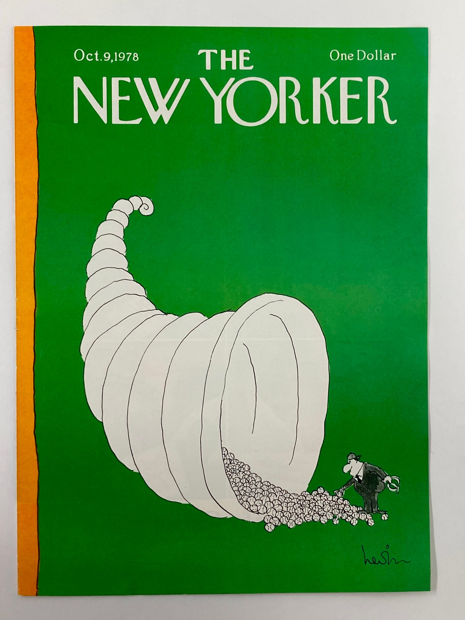 COVER ONLY The New Yorker October 9 1978 Shell Balls by Heidi Goennel No Label