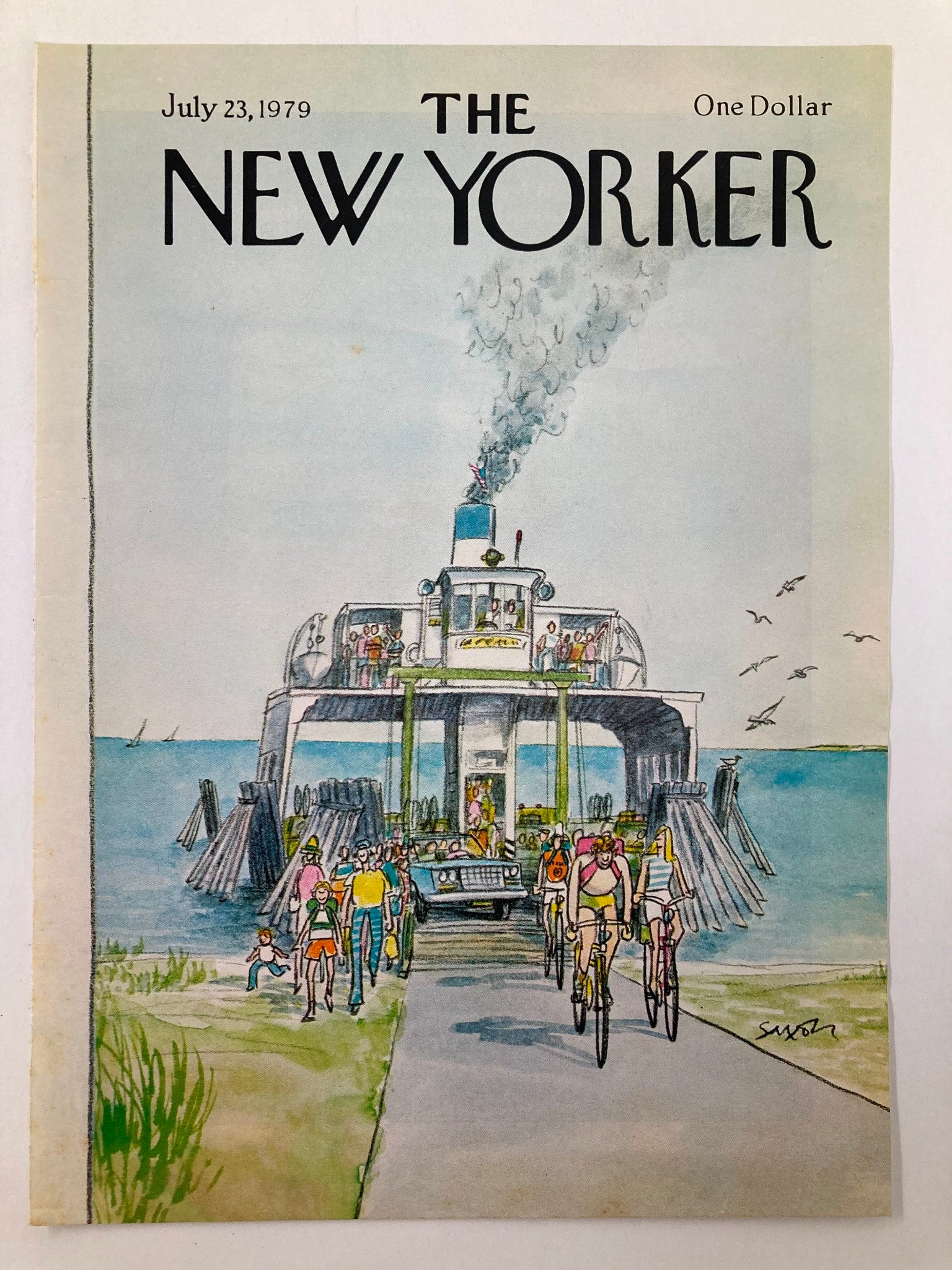 COVER ONLY The New Yorker July 23 1979 Weekends by Charles Saxon No Label