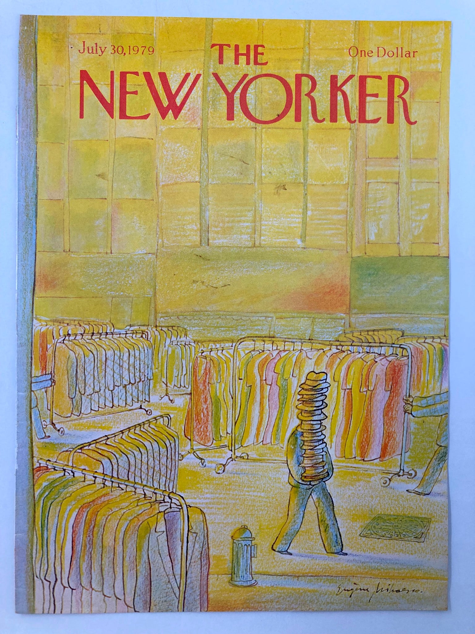 COVER ONLY The New Yorker July 30 1979 Hat for Sale by Eugene Mihaesco No Label