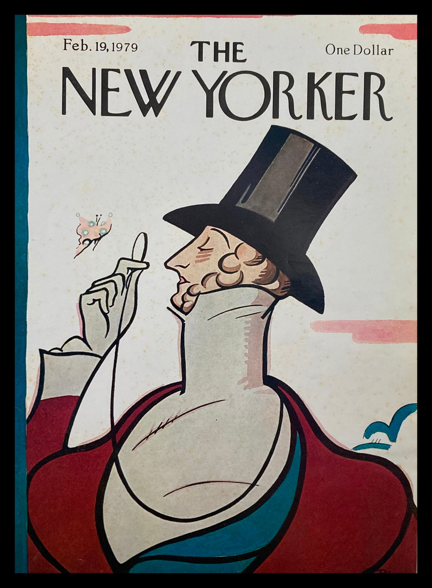 COVER ONLY The New Yorker February 19 1979 Eustace Master by Rea Irvin No Label