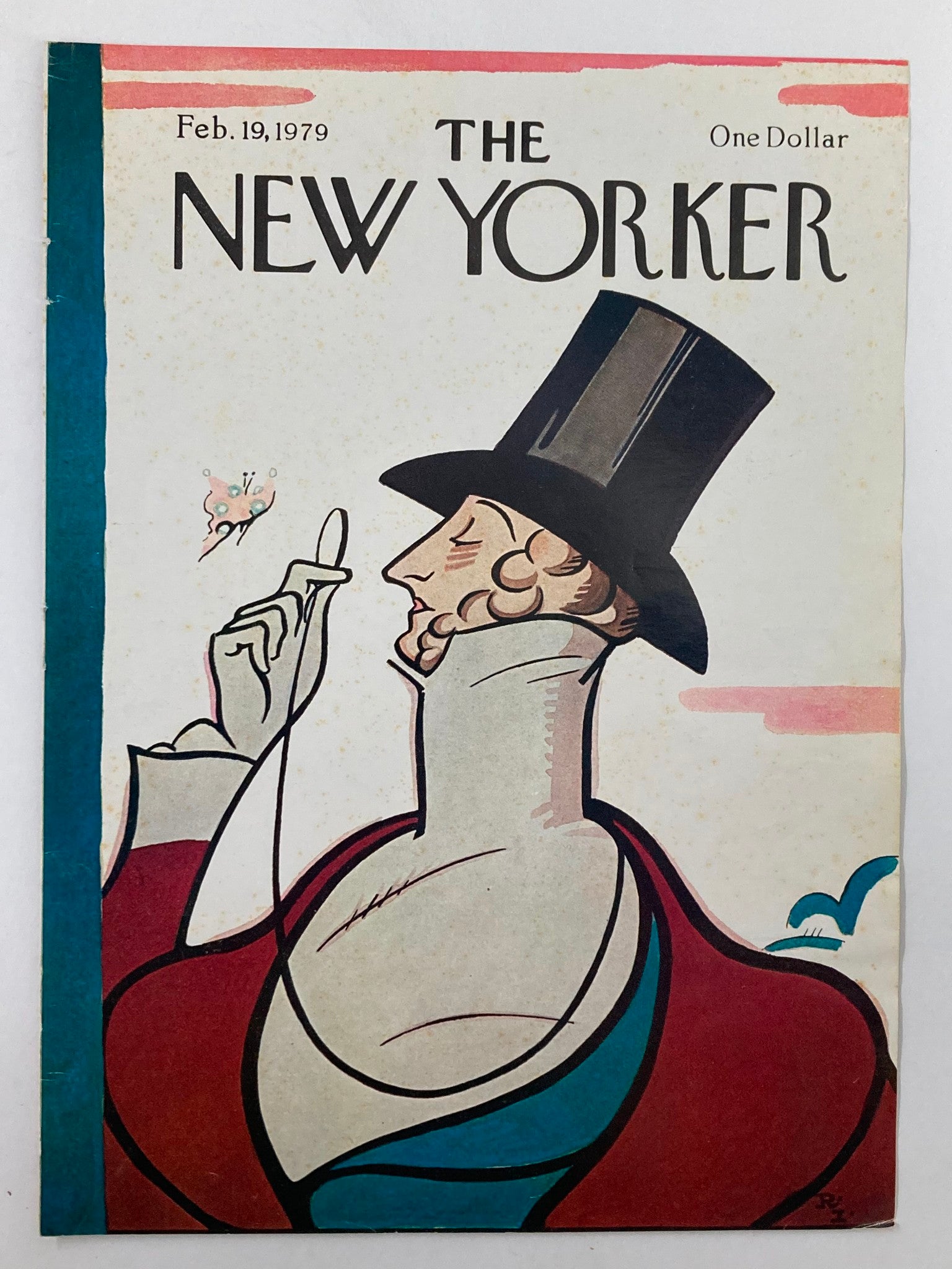 COVER ONLY The New Yorker February 19 1979 Eustace Master by Rea Irvin No Label