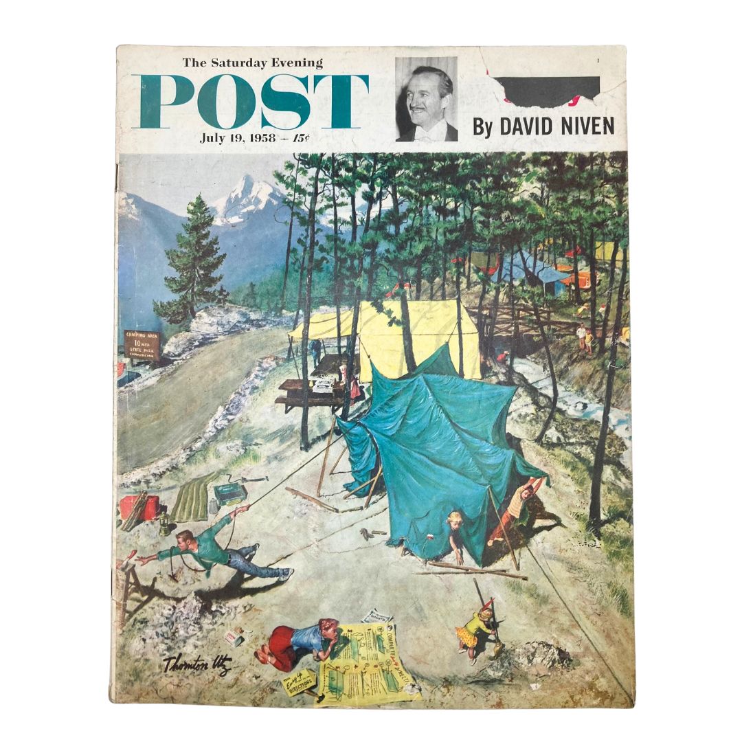 Saturday Evening Post Magazine July 19 1958 John J. Camp - Utz GD Interior