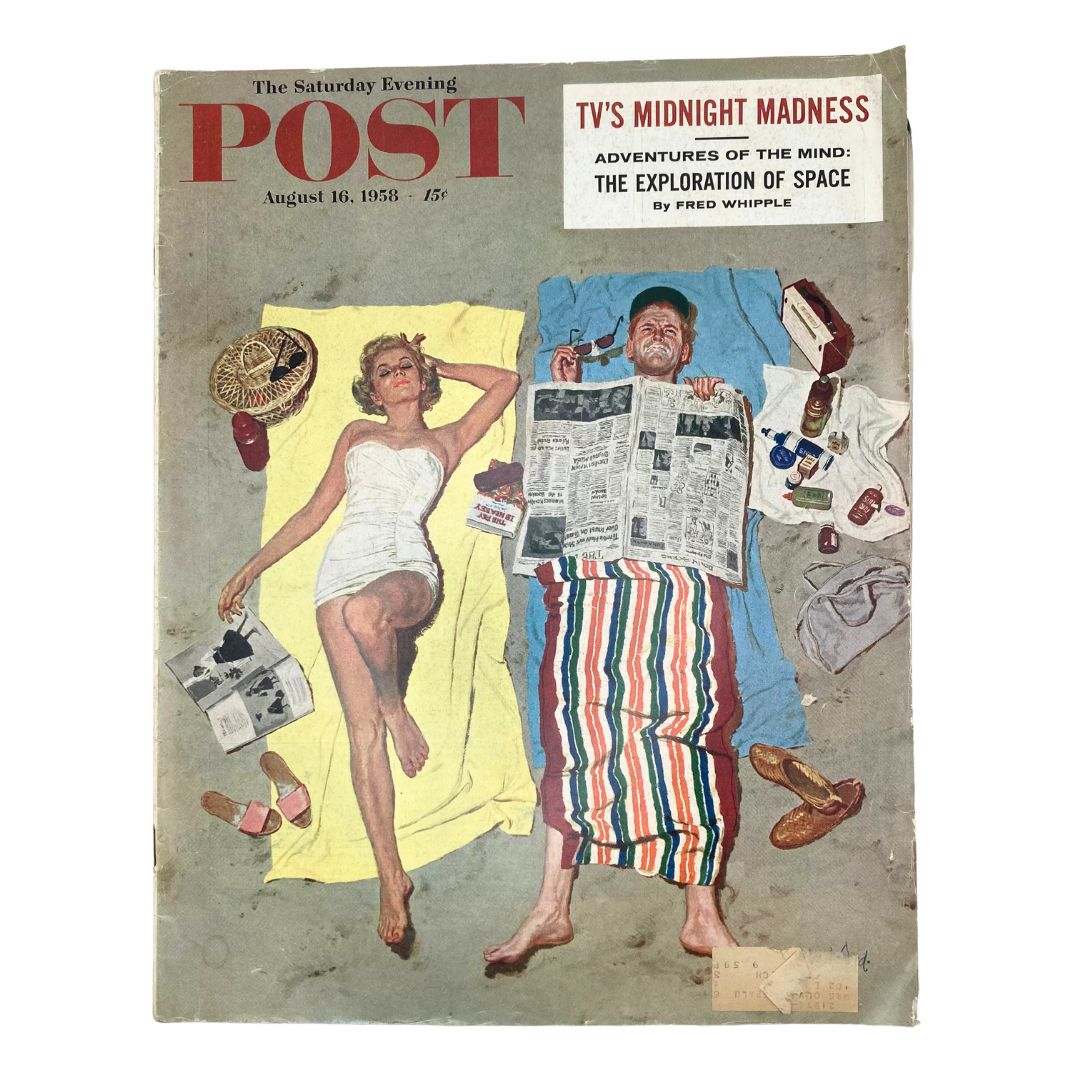 Saturday Evening Post Magazine August 16 1958 Mr. and Mrs. Tanner - Kurt Ard