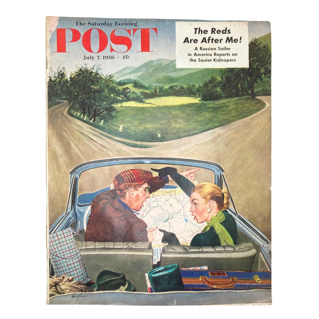 Saturday Evening Post Magazine July 7 1956 Husband & Wife - Hughes No Label