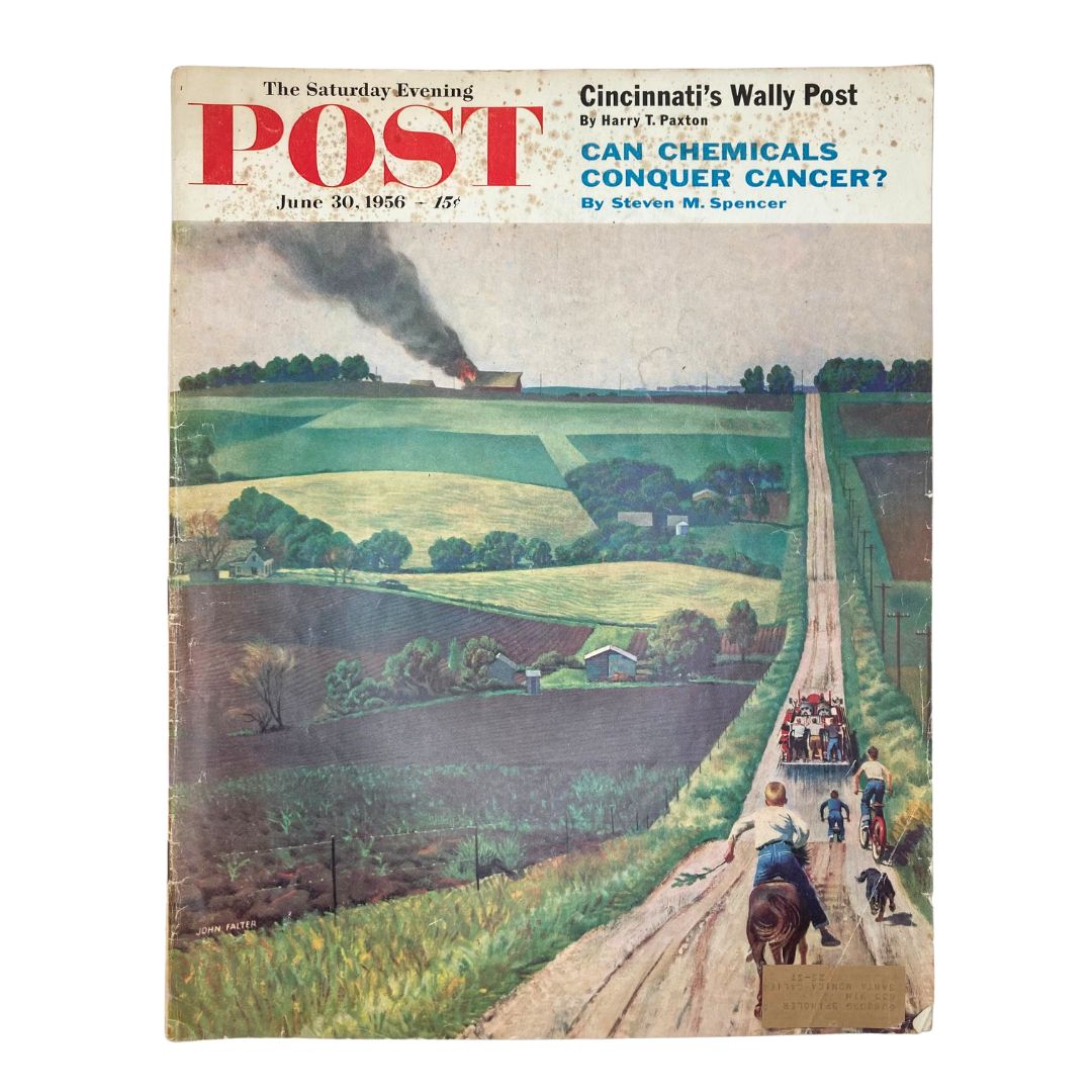 Saturday Evening Post Magazine June 30 1956 From This Hilltop - John Falter