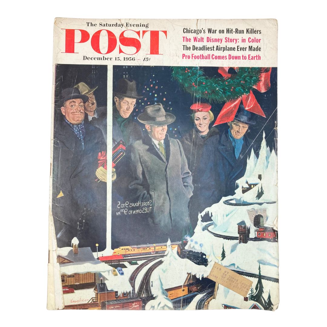 Saturday Evening Post Magazine December 15 1956 Christmas - Hughes GD Interior