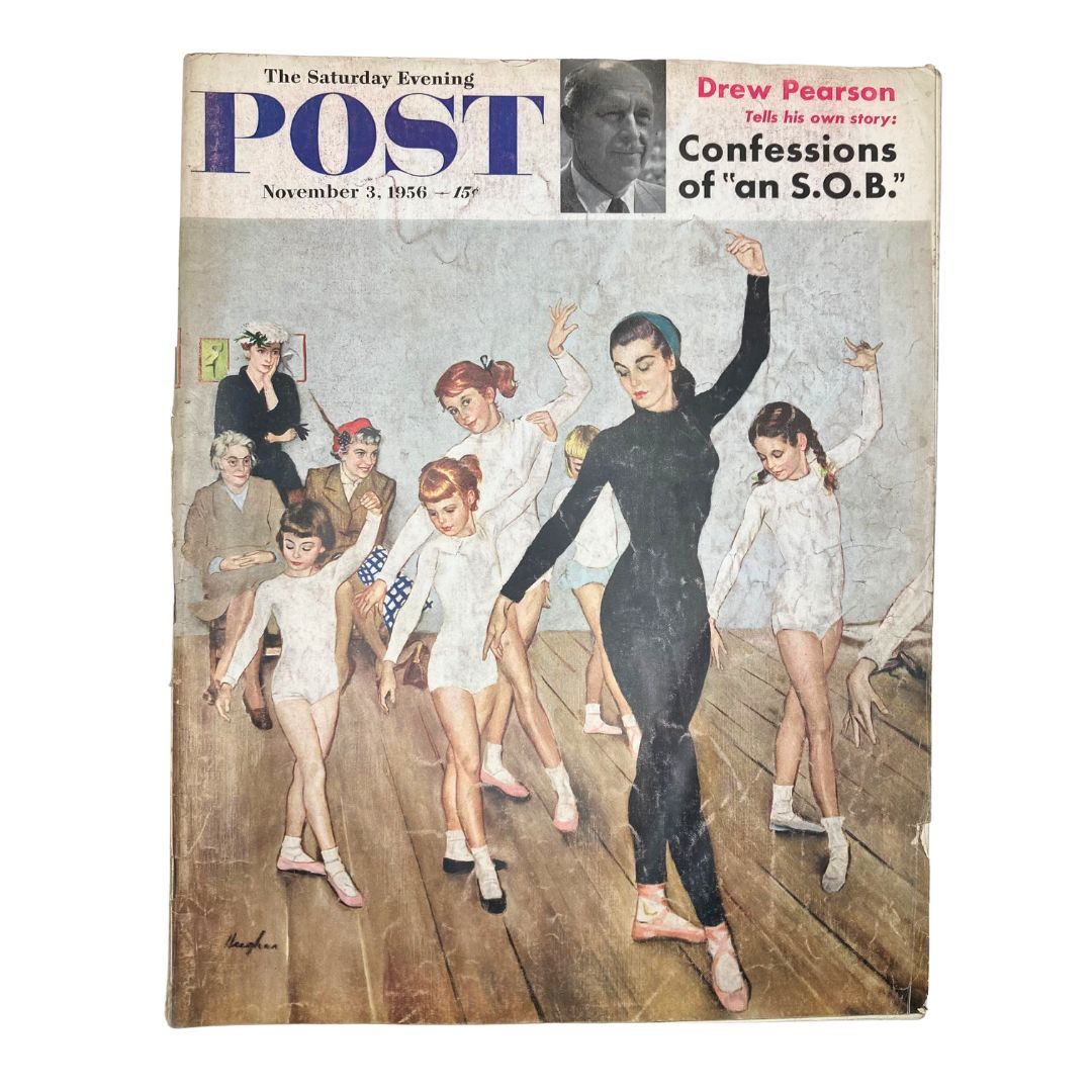 Saturday Evening Post Magazine November 3 1956 The Ballet - Hughes No Label