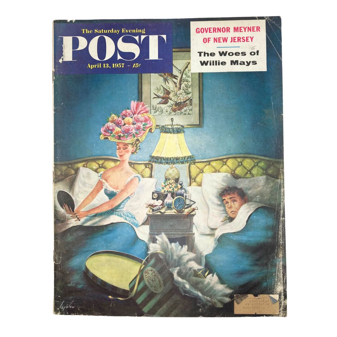 Saturday Evening Post Magazine April 13 1957 Rosalie de Paris - Alajalov