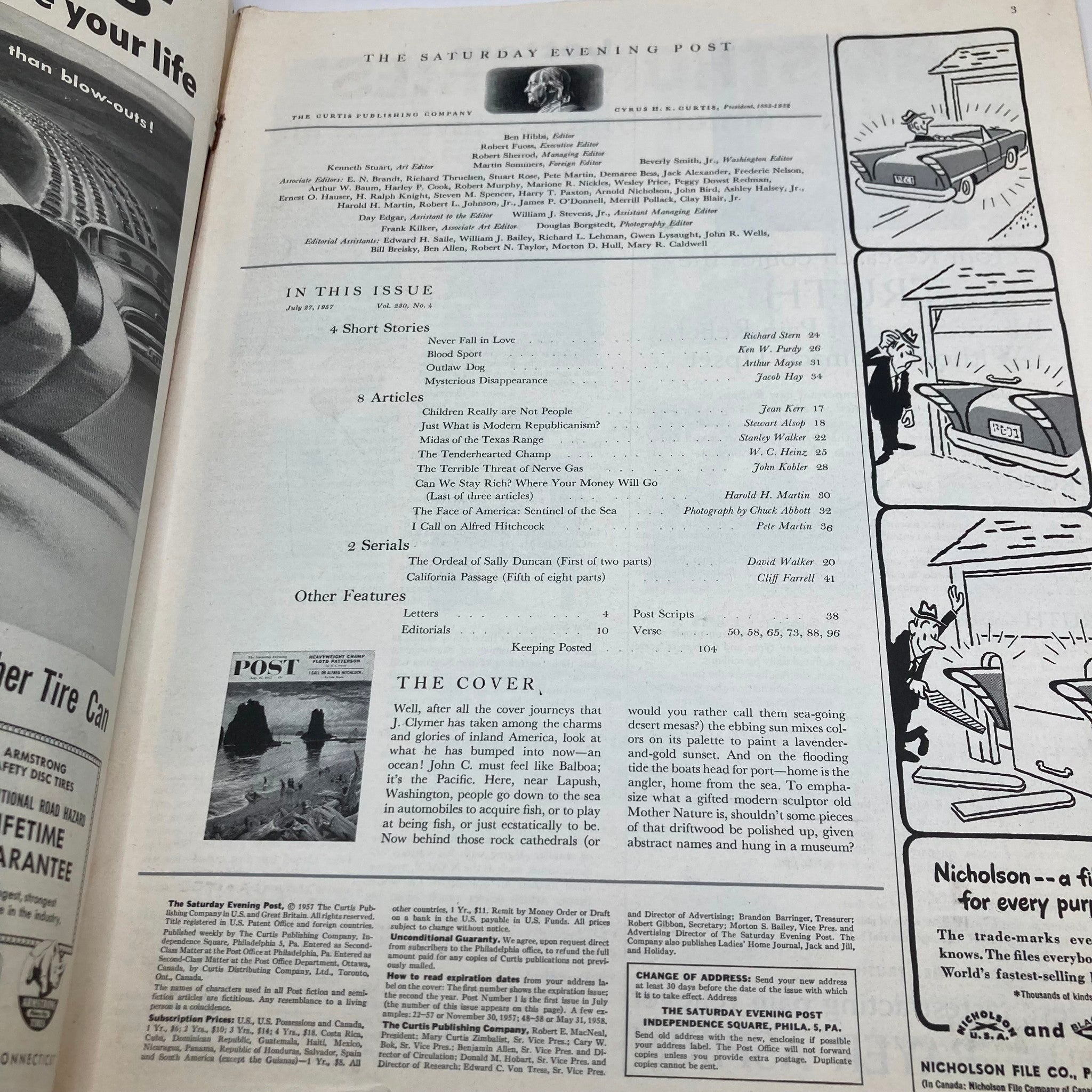 Saturday Evening Post Magazine July 27 1957 Glories of Inland America