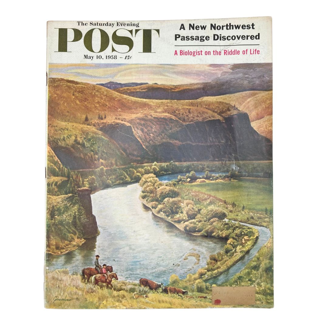 Saturday Evening Post Magazine May 10 1958 The Yakima River - John Clymer