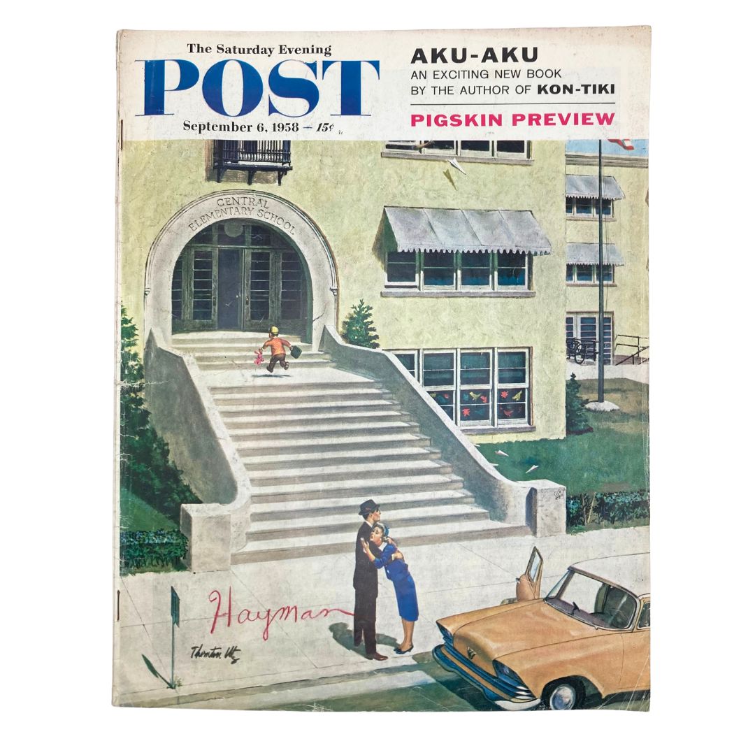 Saturday Evening Post Magazine September 6 1958 First Day - Utz No Label