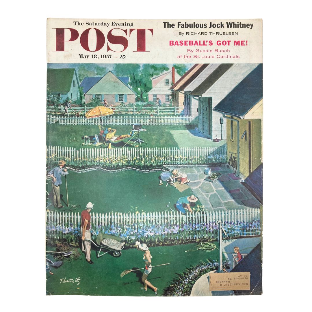 Saturday Evening Post Magazine May 18 1957 Sam Sacroiliac and Pete Moss - Utz