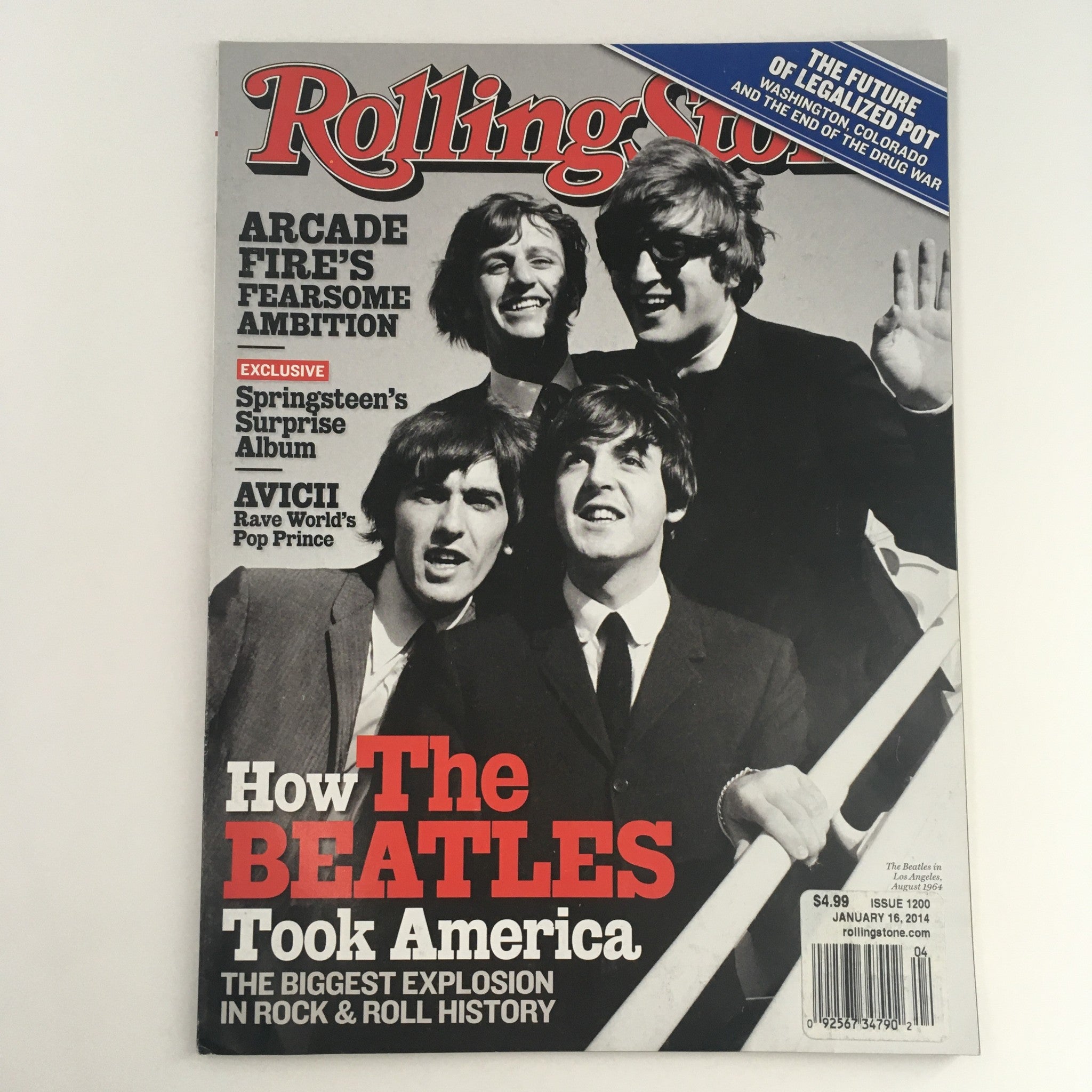 Rolling Stone Magazine January 16 2014 The Beatles & Avicii Feature, No Label VG