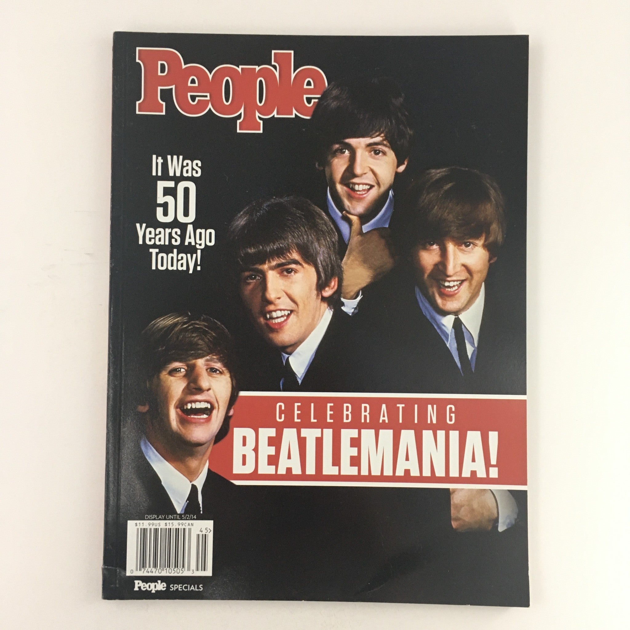 People Magazine 2014 Celebrating the 50 Years of the Beatlemania, No Label VG