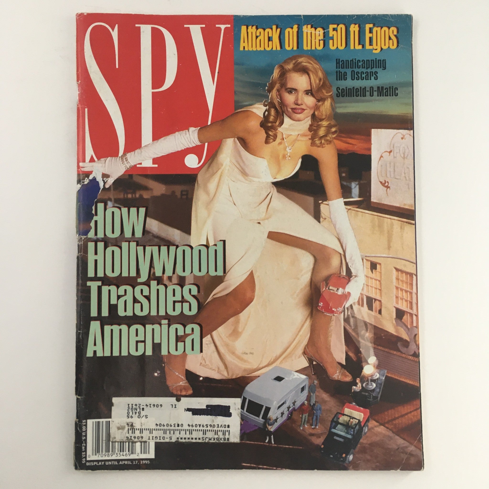 Spy Magazine April 1995 Geena Davis & How Hollywood Trashes America