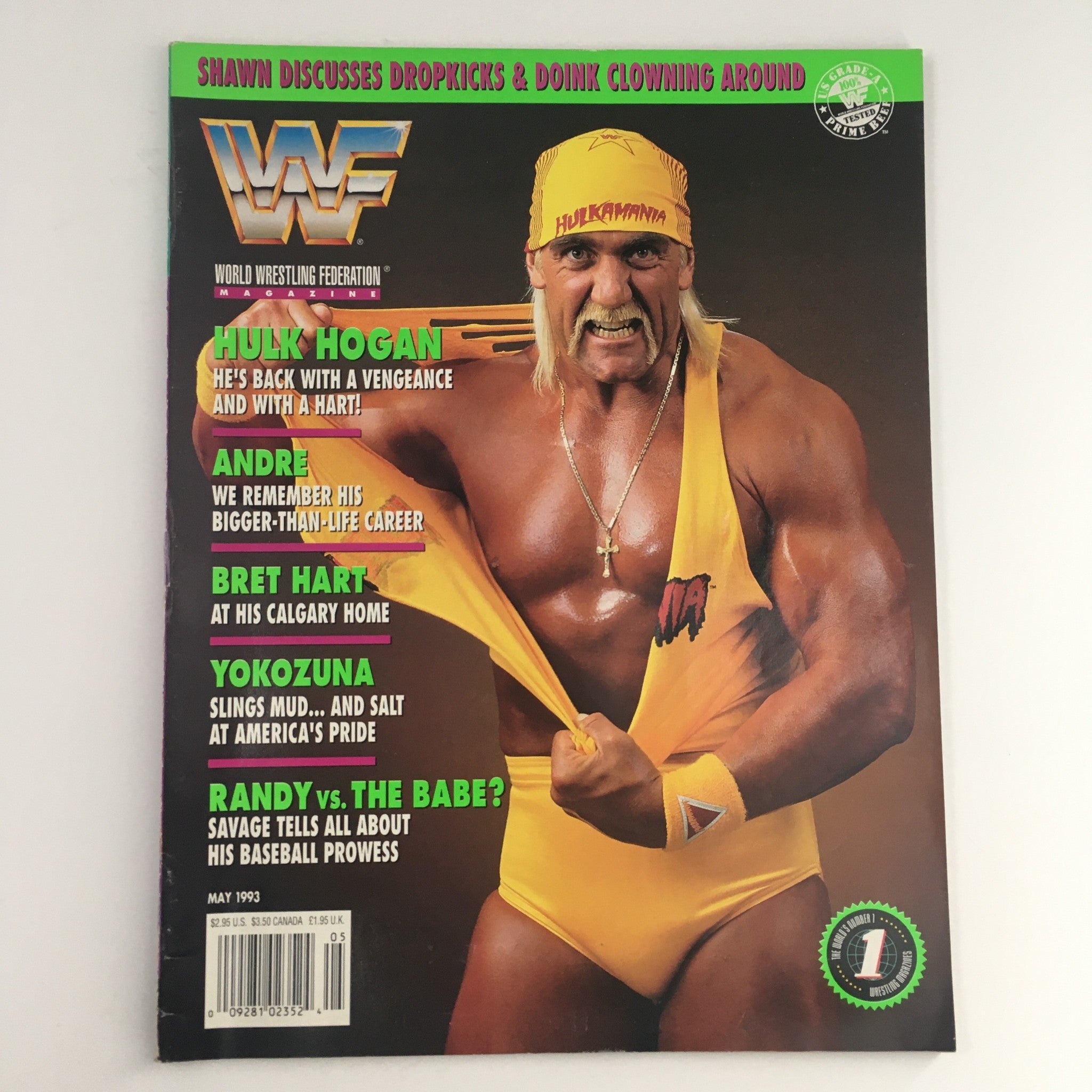 WWF Magazine May 1993 Hulk Hogan & Andre the Giant A Giant Tribute, VG