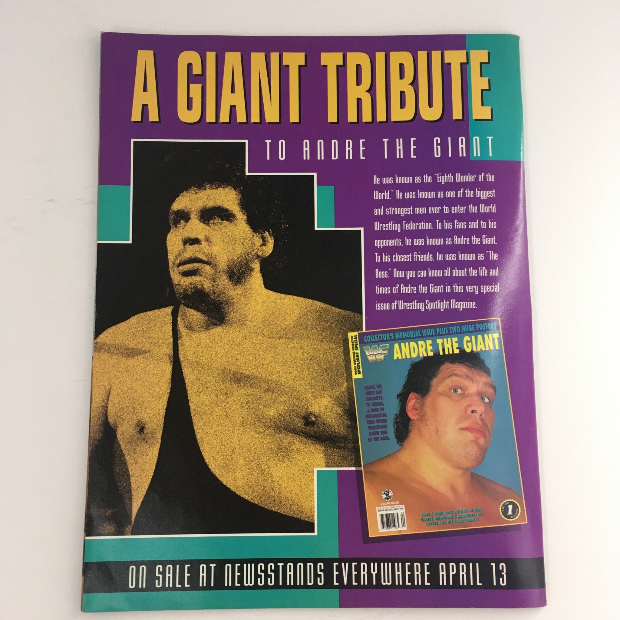 WWF Magazine May 1993 Hulk Hogan & Andre the Giant A Giant Tribute, VG