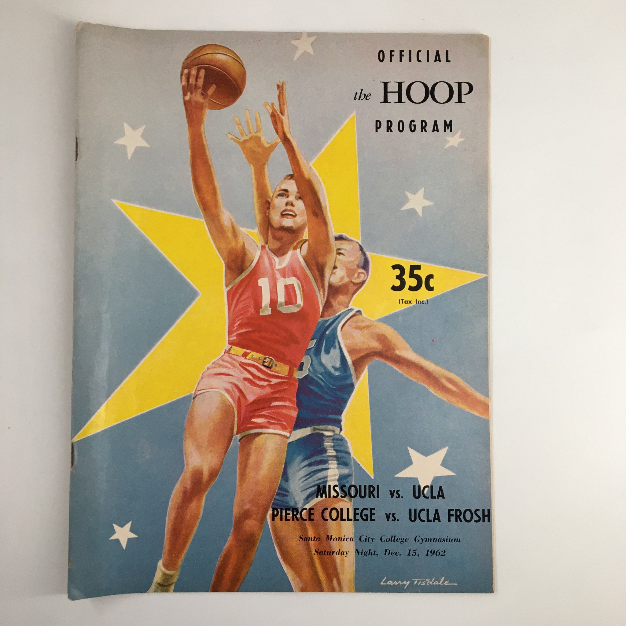 December 15 1962 NCAA Basketball Missouri vs UCLA The Hoop Official Program