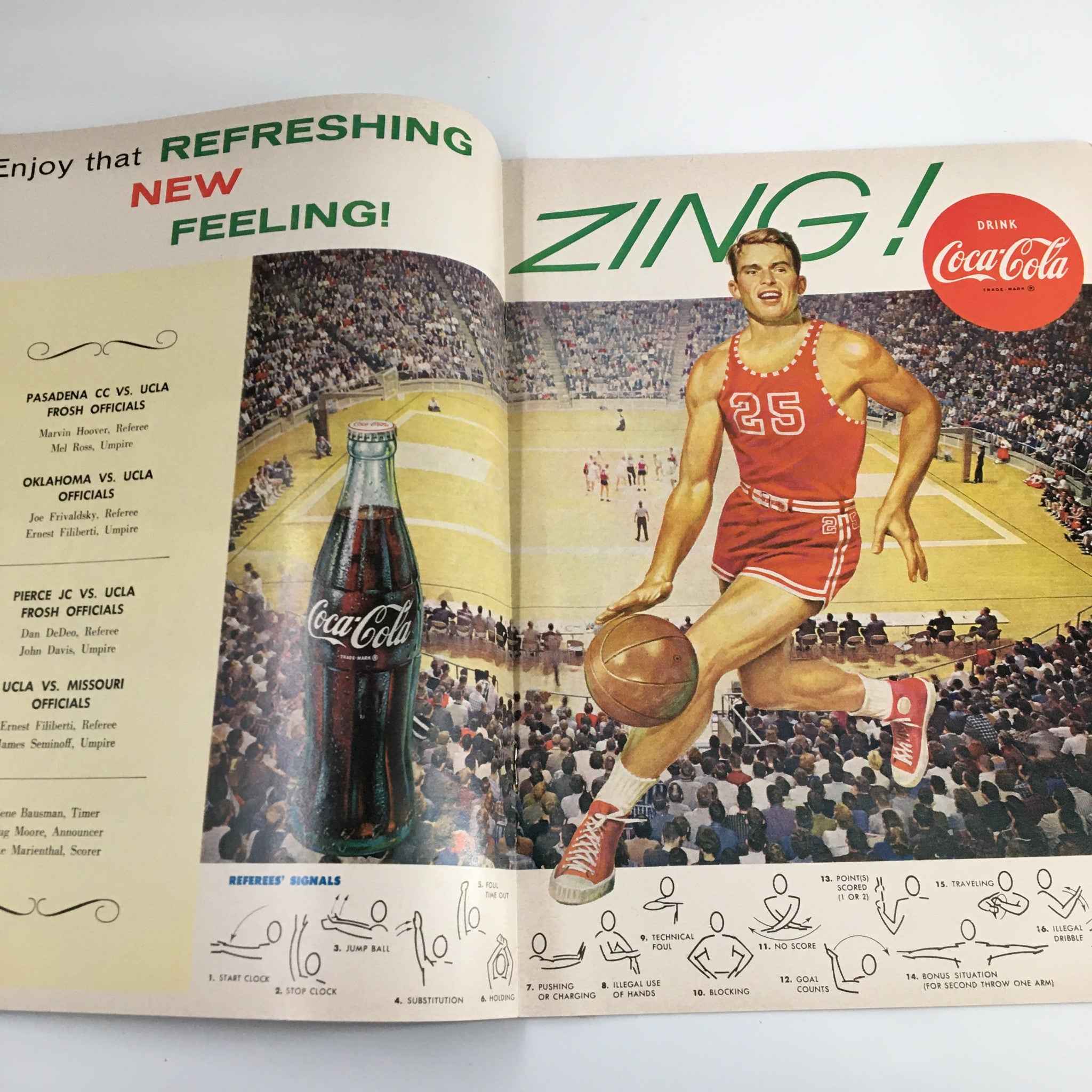 December 15 1962 NCAA Basketball Missouri vs UCLA The Hoop Official Program