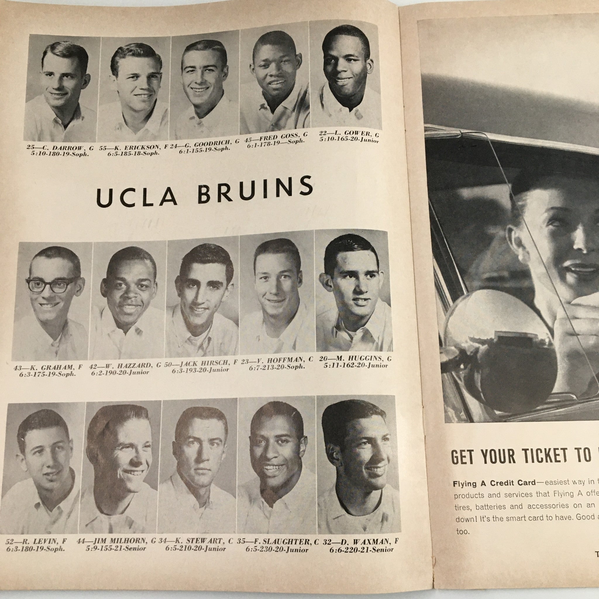 December 15 1962 NCAA Basketball Missouri vs UCLA The Hoop Official Program