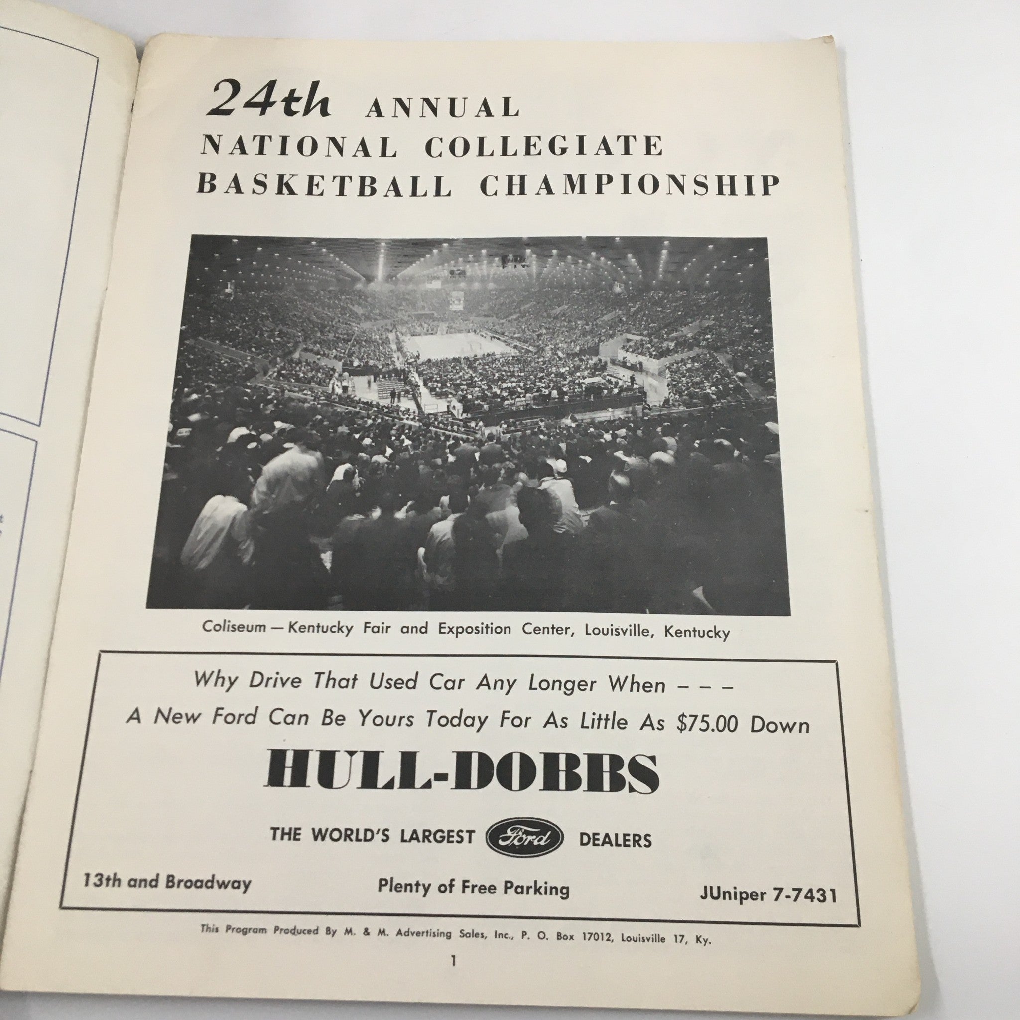 March 23-24 1962 NCAA Basketball UCLA USC Championship Official Program