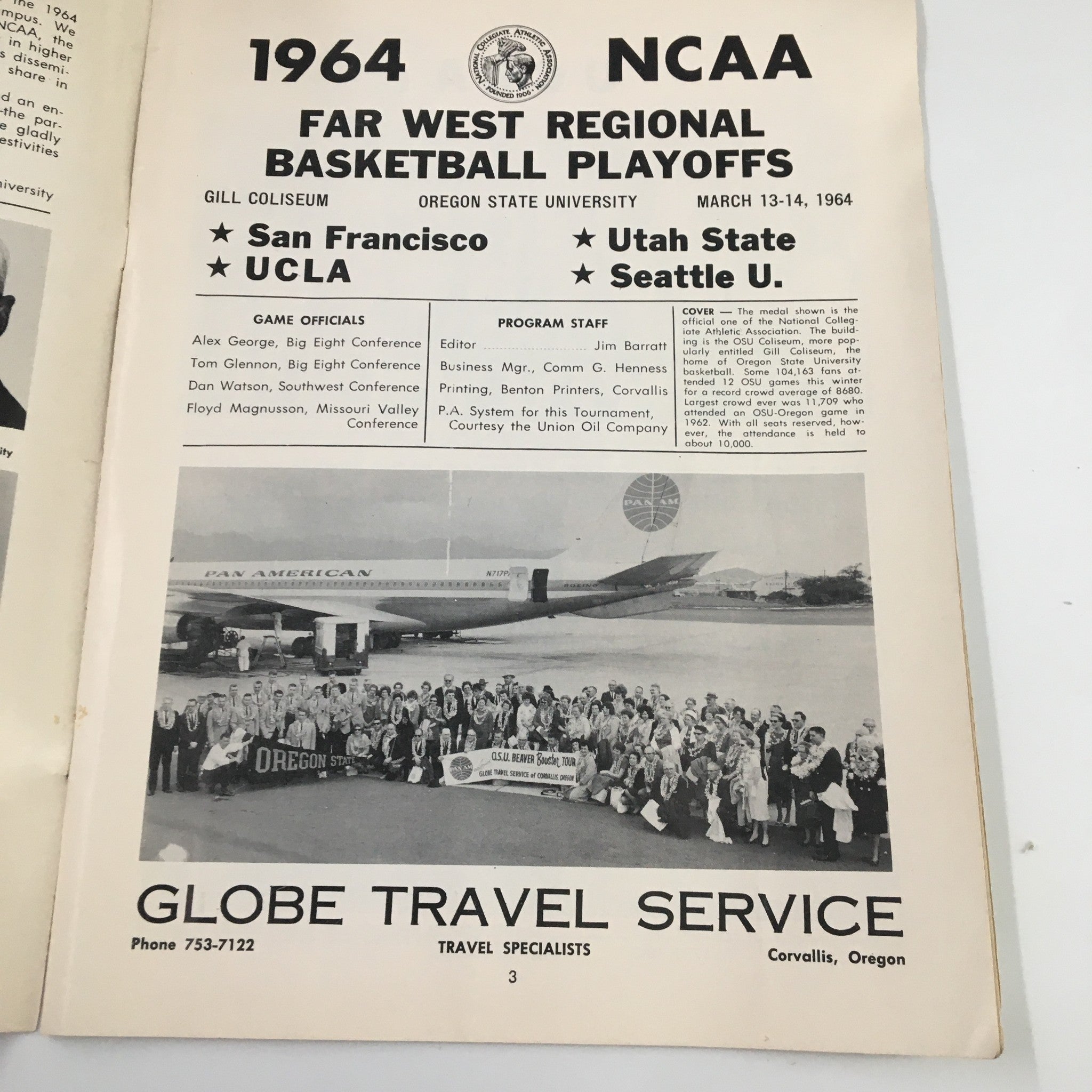 March 13-14 1964 NCAA Basketball Seattle vs UCLA Far West Regional Playoffs