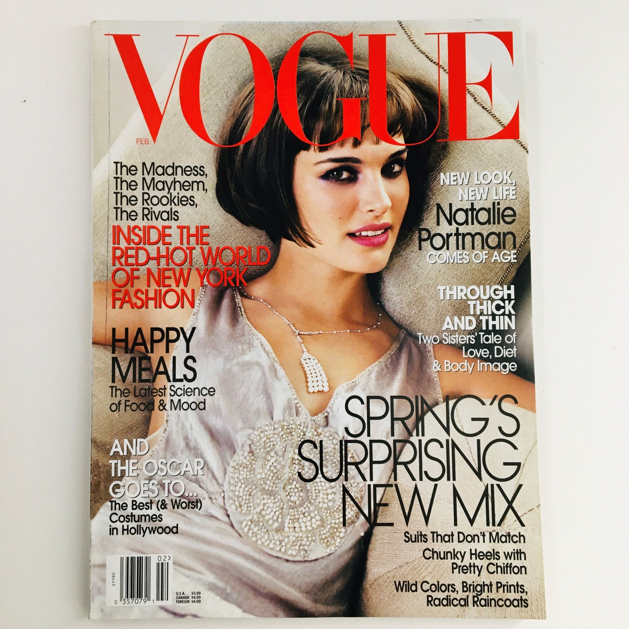 Vogue Magazine February 2004 American Actress Natalie Portman, No Label VG