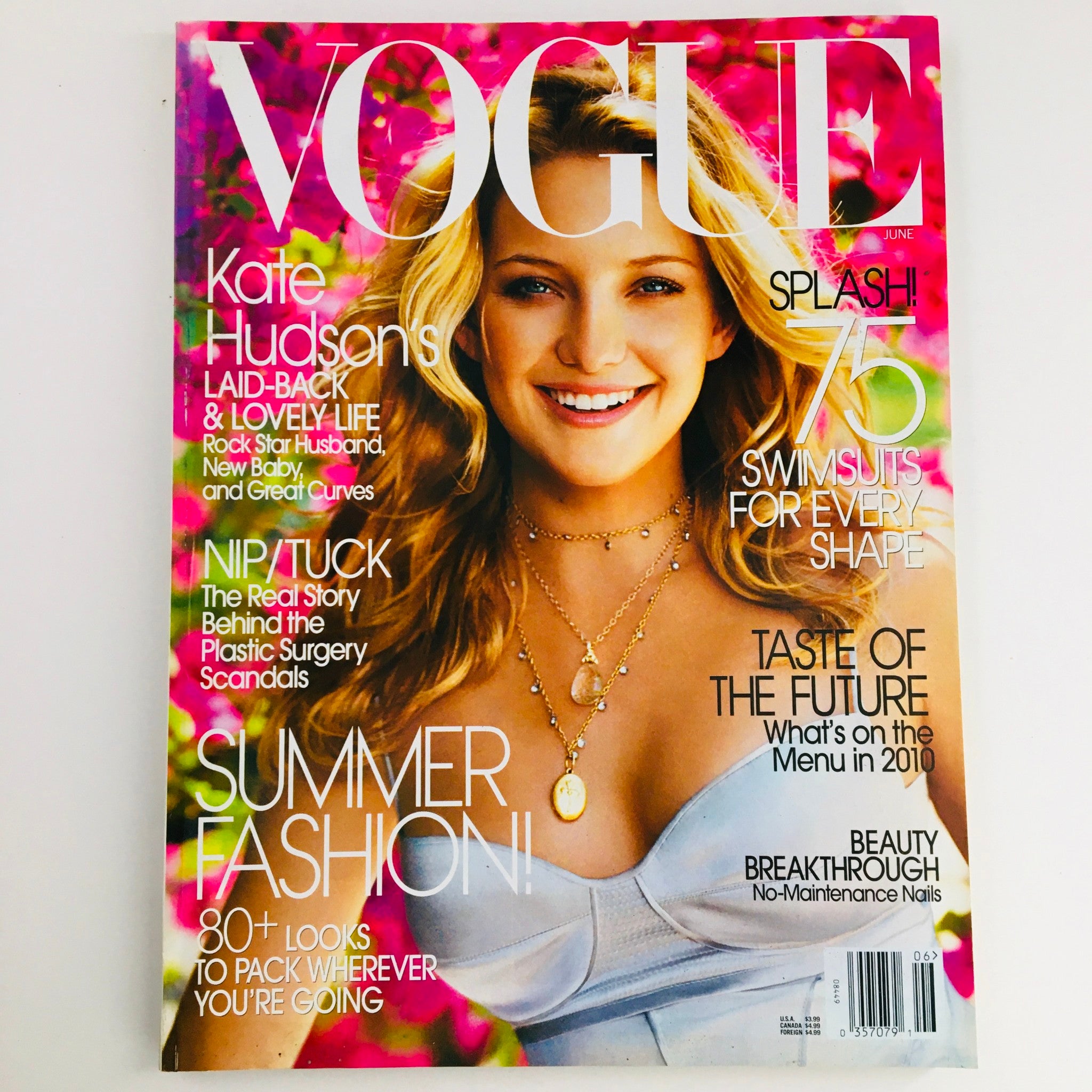 Vogue Magazine June 2004 American Actress Kate Hudson, No Label VG