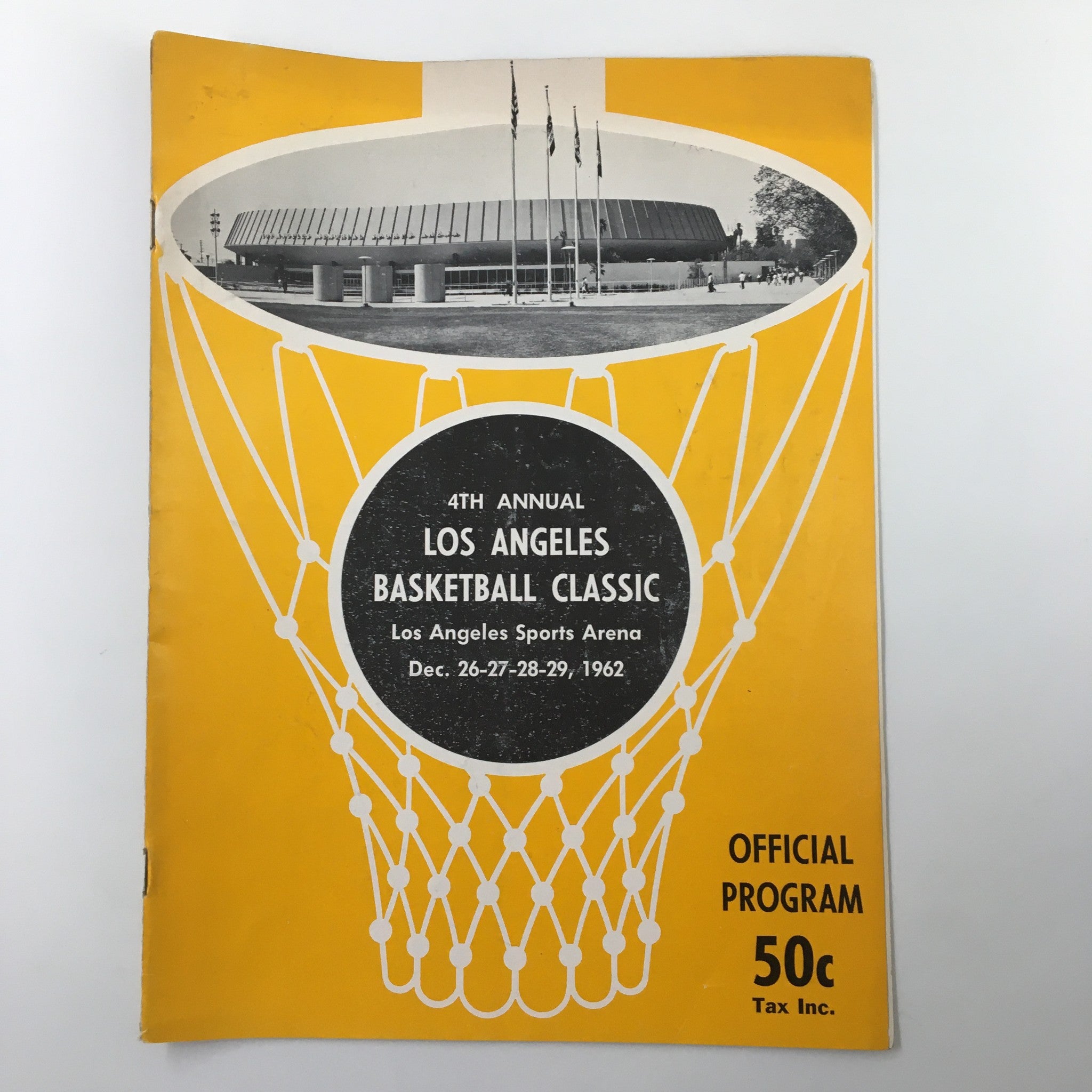 December 26 1962 NCAA St. Louis vs UCLA Basketball Classic Official Program