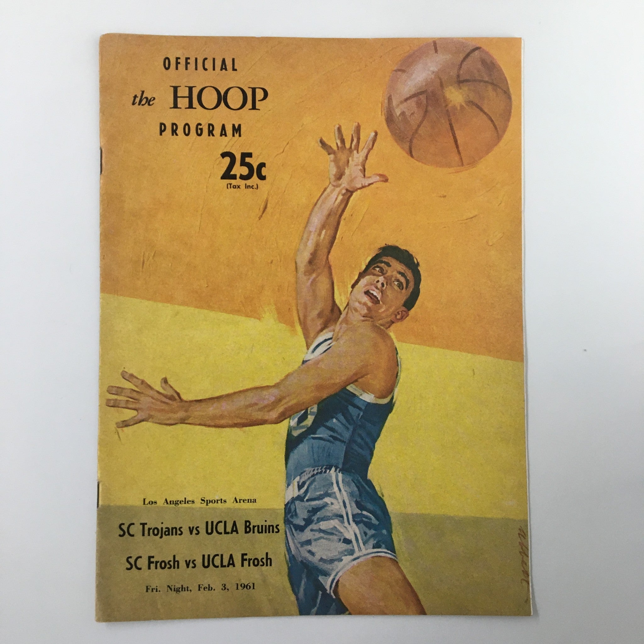 February 3 1961 NCAA Basketball SC vs UCLA Bruins The Hoop Official Program
