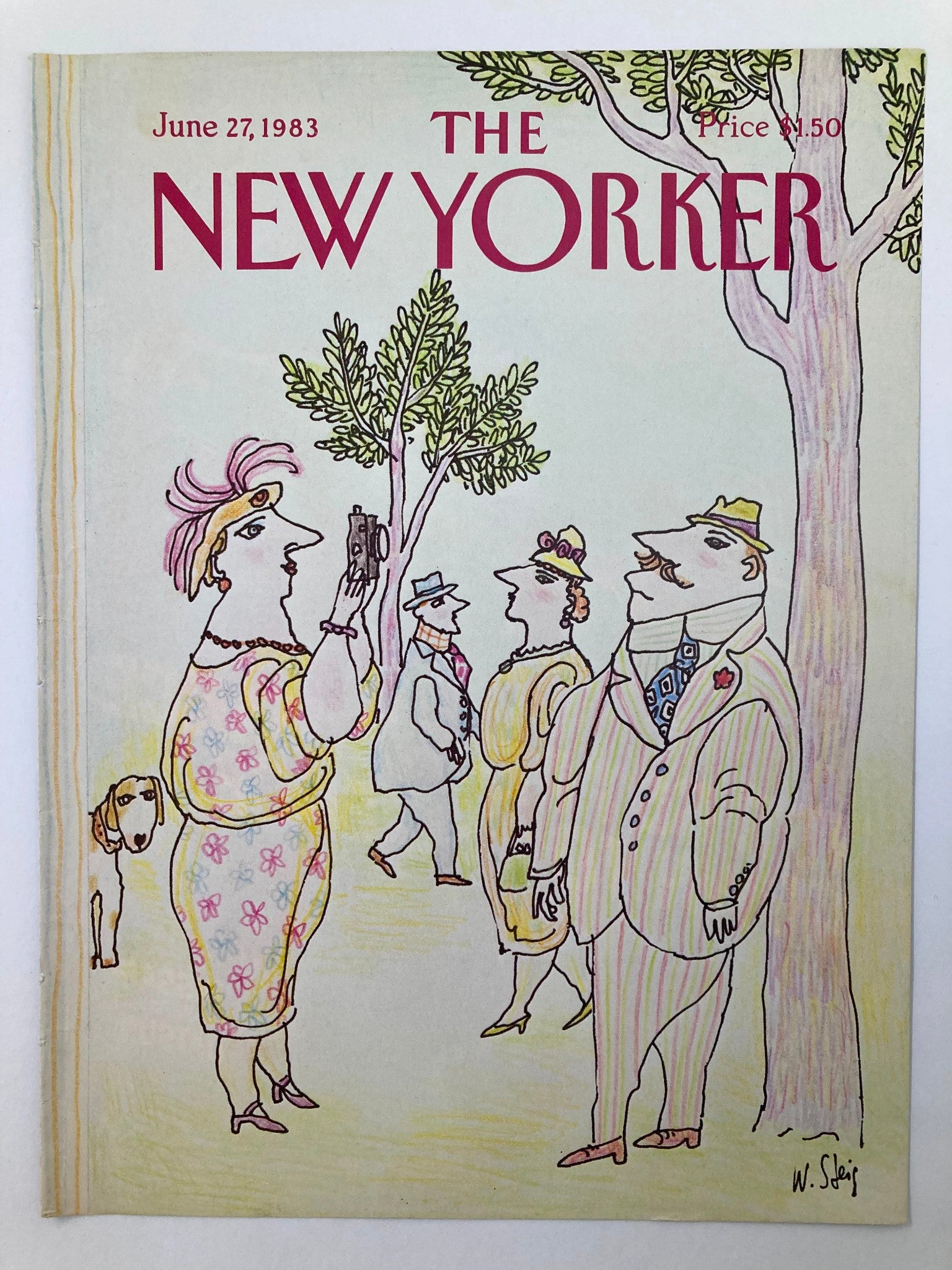 COVER ONLY The New Yorker June 27 1983 Smile by William Steig No Label