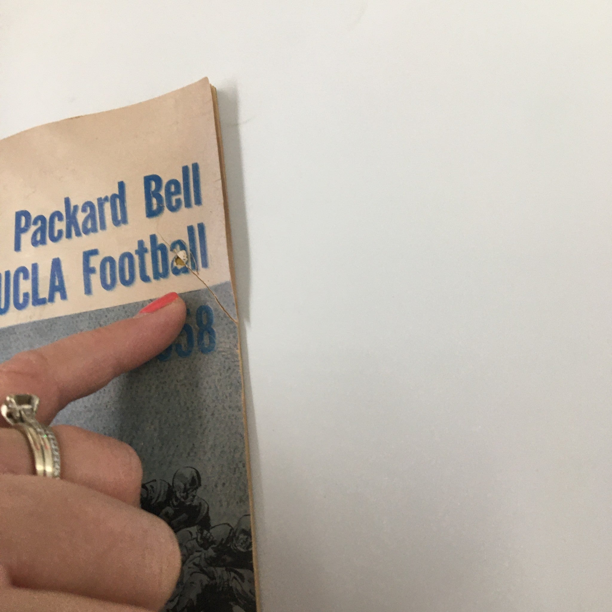 1958 NCAA Packard Bell UCLA Bruins Football Official Program