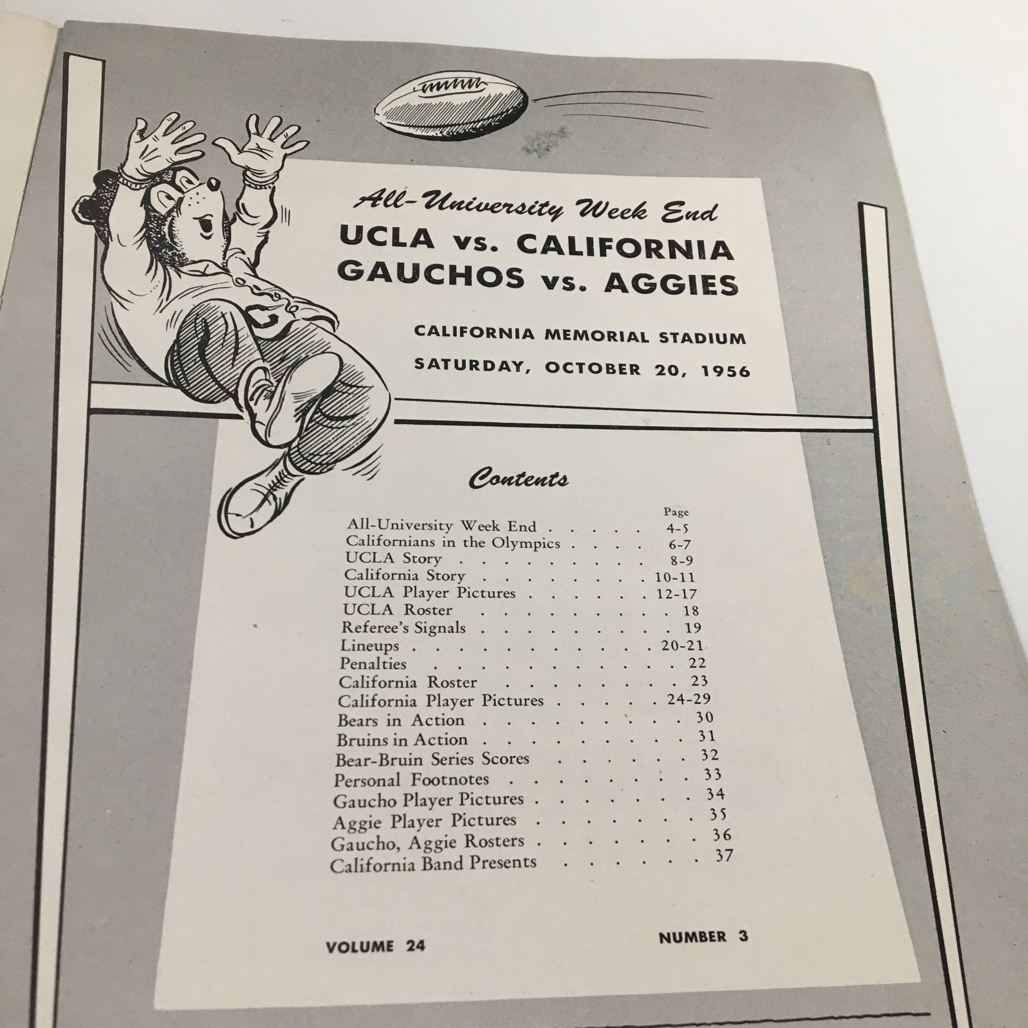 October 20 1956 NCAA Football UCLA vs California The California Gridiron